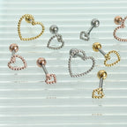 MP 130 ［サージカルステンレス］ドットハートピアス