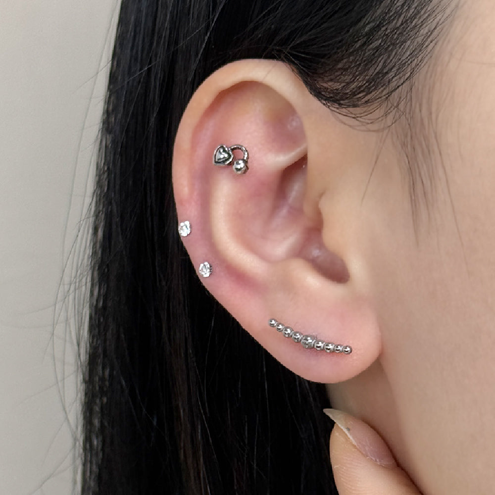 YLR 026 ［サージカルステンレス］ラブレットピアス