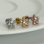 MN 066 ［サージカルステンレス］キュービック花＆星ピアス