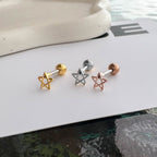 MN 175 ［サージカルステンレス］シンプル星ピアス