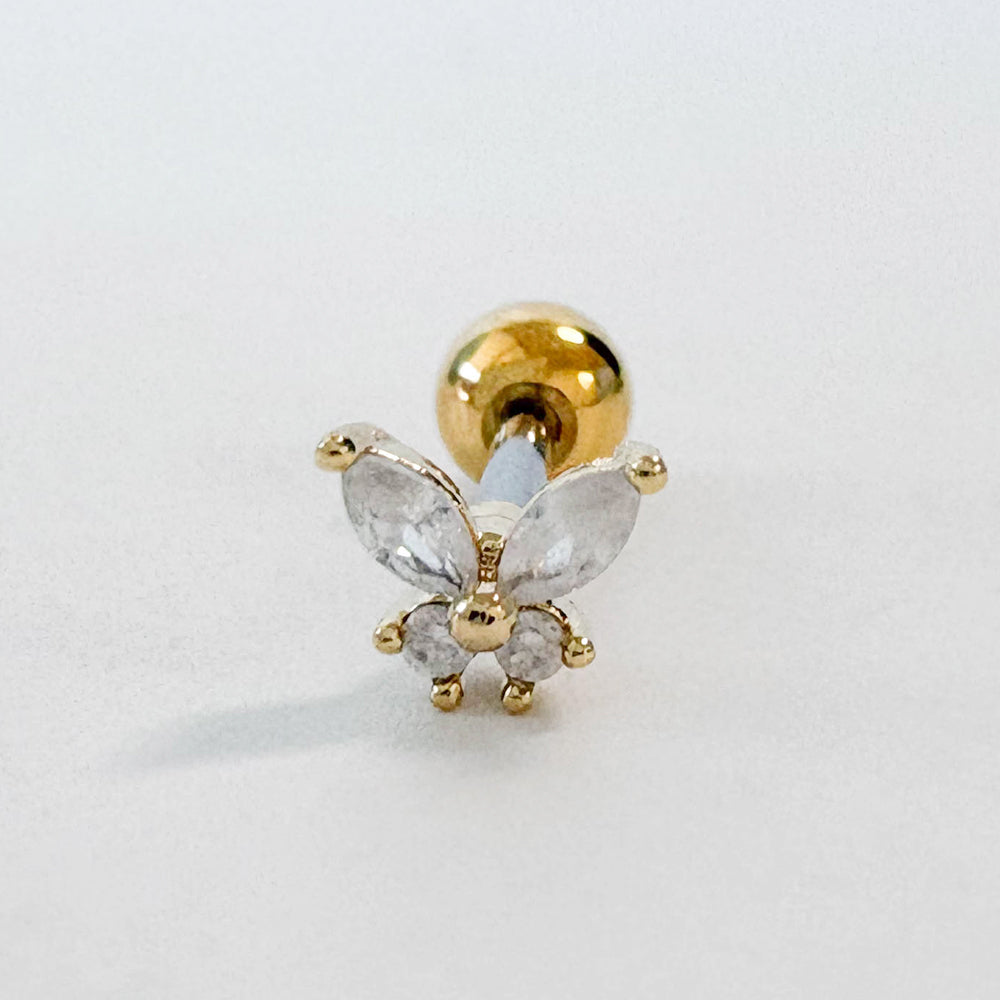 A8 239 ［サージカルステンレス］蝶々ピアス