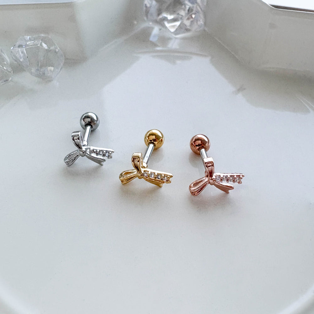 A5 298 ［サージカルステンレス］リボンピアス