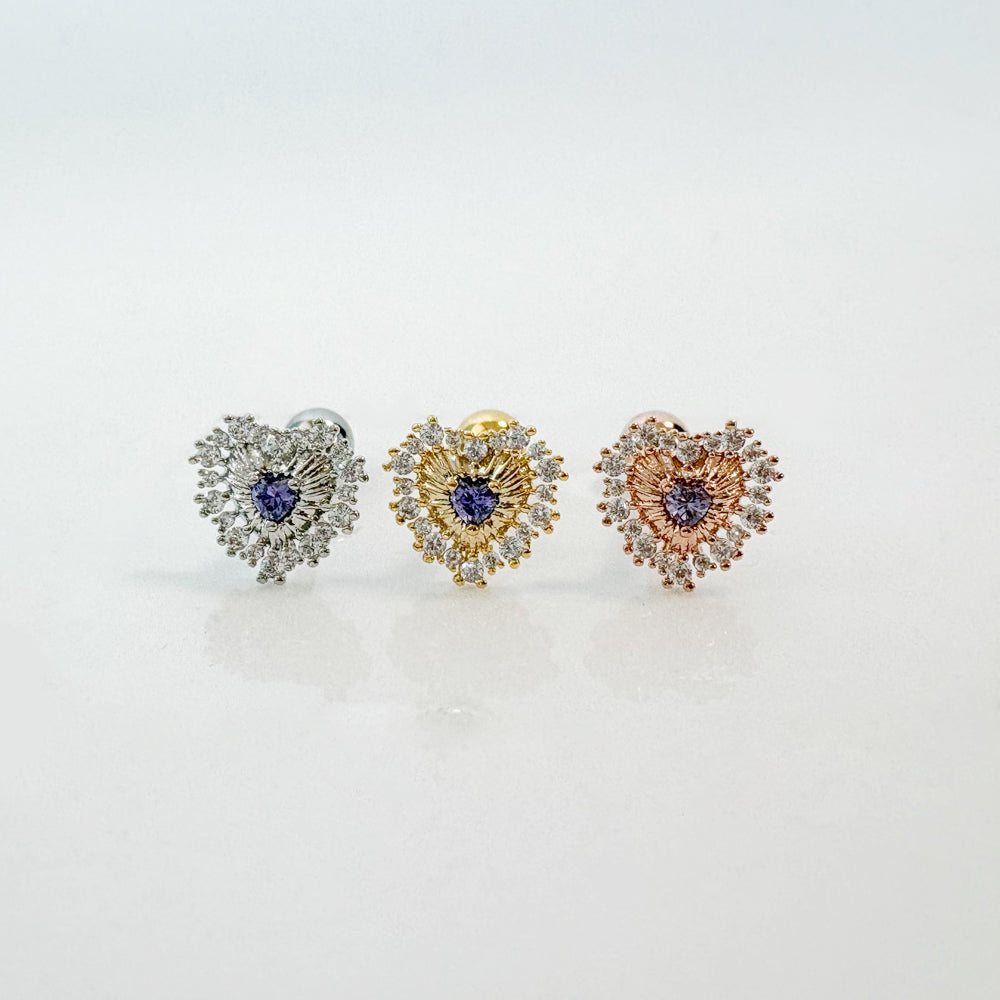 A5 288 ［サージカルステンレス］ロイヤルハートピアス