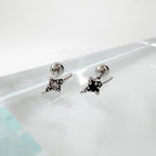 A2 234 ［サージカルステンレス］アンティークミニキュービックスターピアス