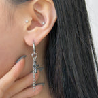 YEH 013 ［サージカルステンレス］ゴシック十字架ワンタッチピアス