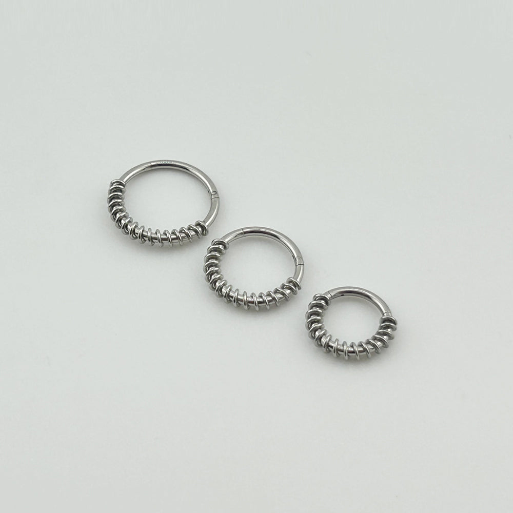 STS 036 ［サージカルステンレス］ゴシックリングピアス