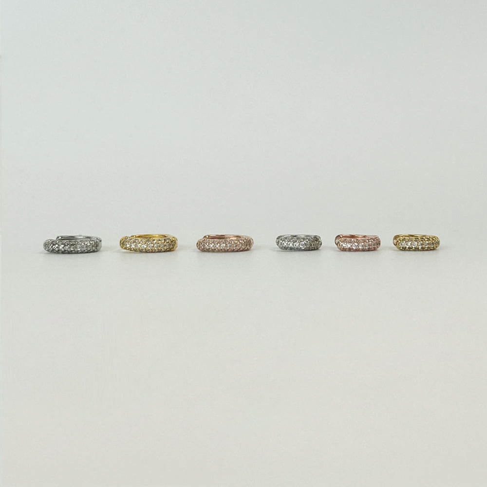 MP 127 [サージカルステンレス]　キュービックワンタッチリングピアス