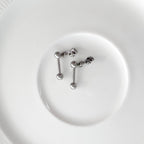 A2 240 ［サージカルステンレス］アンティークロイヤルキュービック十字架ピアス