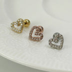 MN 085 ［サージカルステンレス］ラインハートキュービックピアス