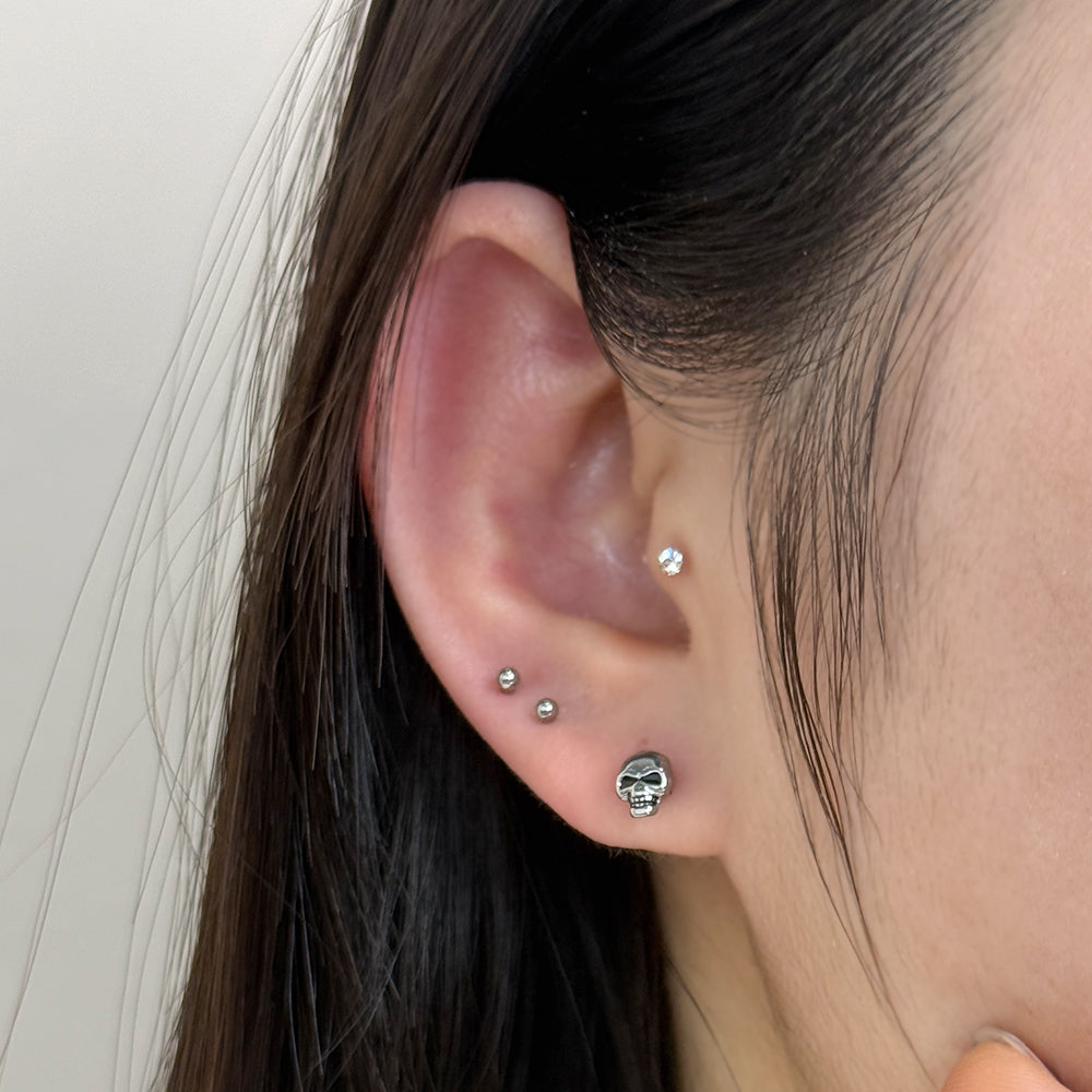 YLR 018 ［サージカルステンレス］써지컬 해골 라블렛 피어싱