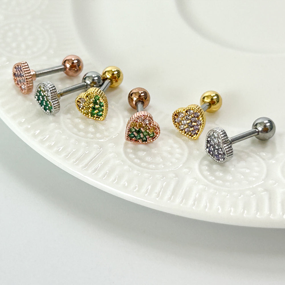 MN 178 ［サージカルステンレス］ストーンハートピアス