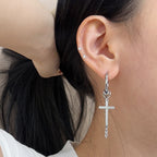 YEH 014 ［サージカルステンレス］十字架ワンタッチピアス