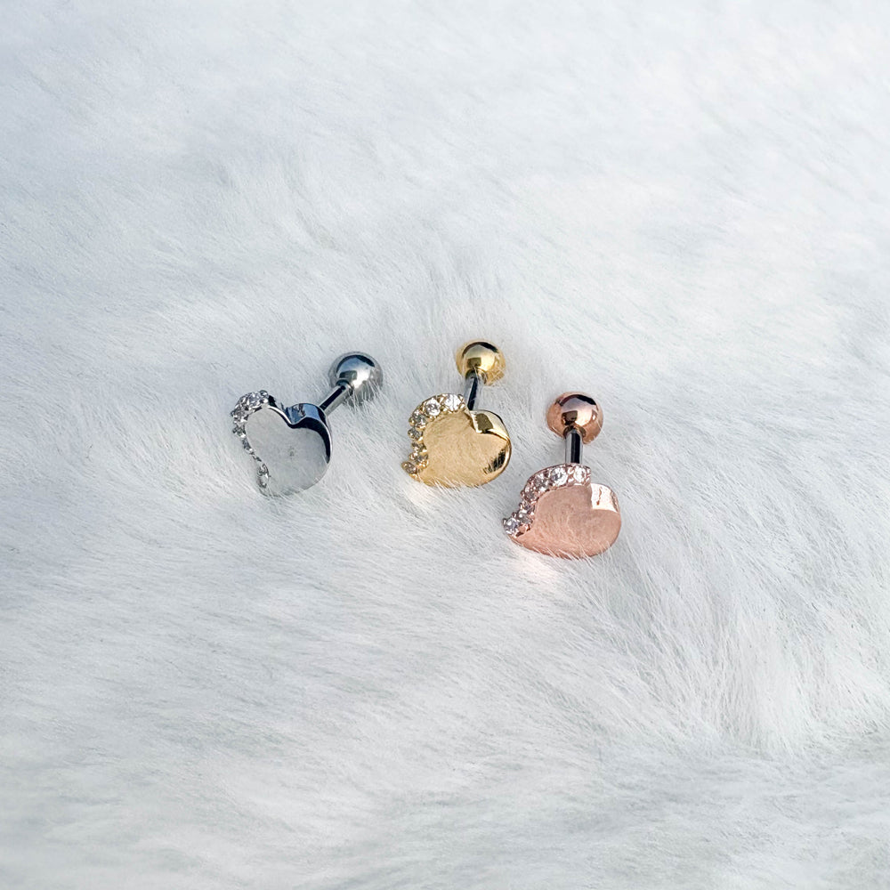 A5 297 ［サージカルステンレス］ストーンハートピアス