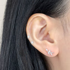 MN 122 ［サージカルステンレス］シンプルキュービックストーンピアス