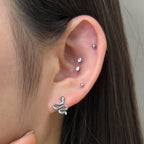 YLR 019 ［サージカルステンレス］ヘビラブレットピアス