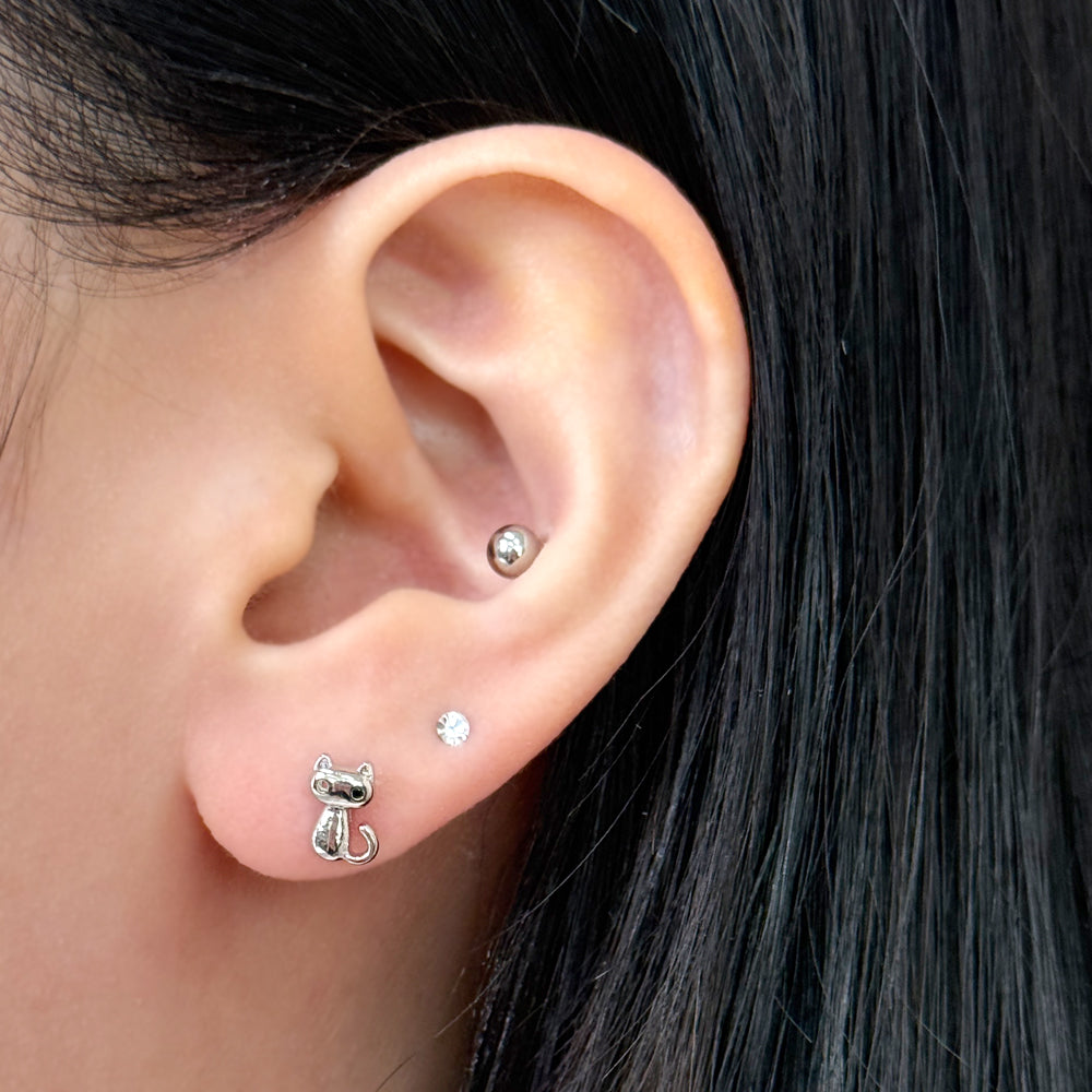MN 150 ［サージカルステンレス］猫ピアス