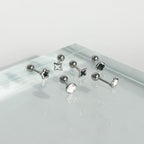 A5 267 ［サージカルステンレス］四角＆丸＆星ピアス