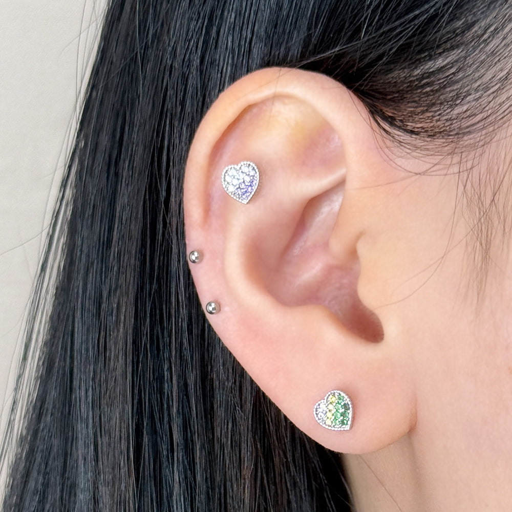 MN 178 ［サージカルステンレス］ストーンハートピアス