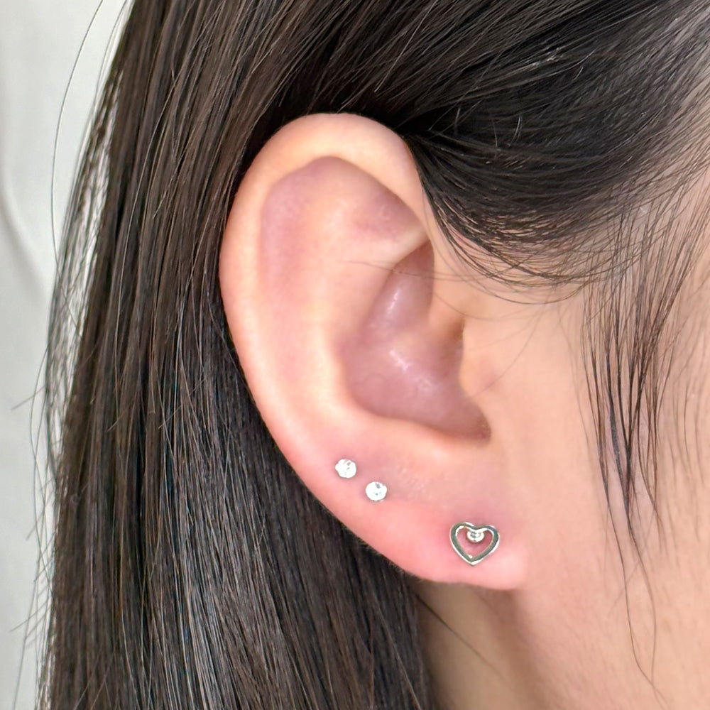 MN 115 ［サージカルステンレス］ハートピアス