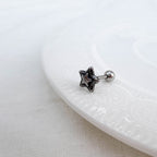 B3 075 ［サージカルステンレス］ゴシック星ピアス