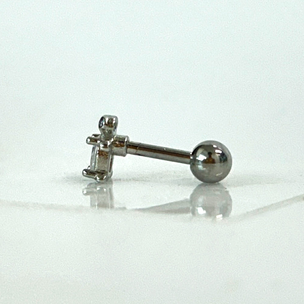 MA 107 ［サージカルステンレス］キュービックカメピアス