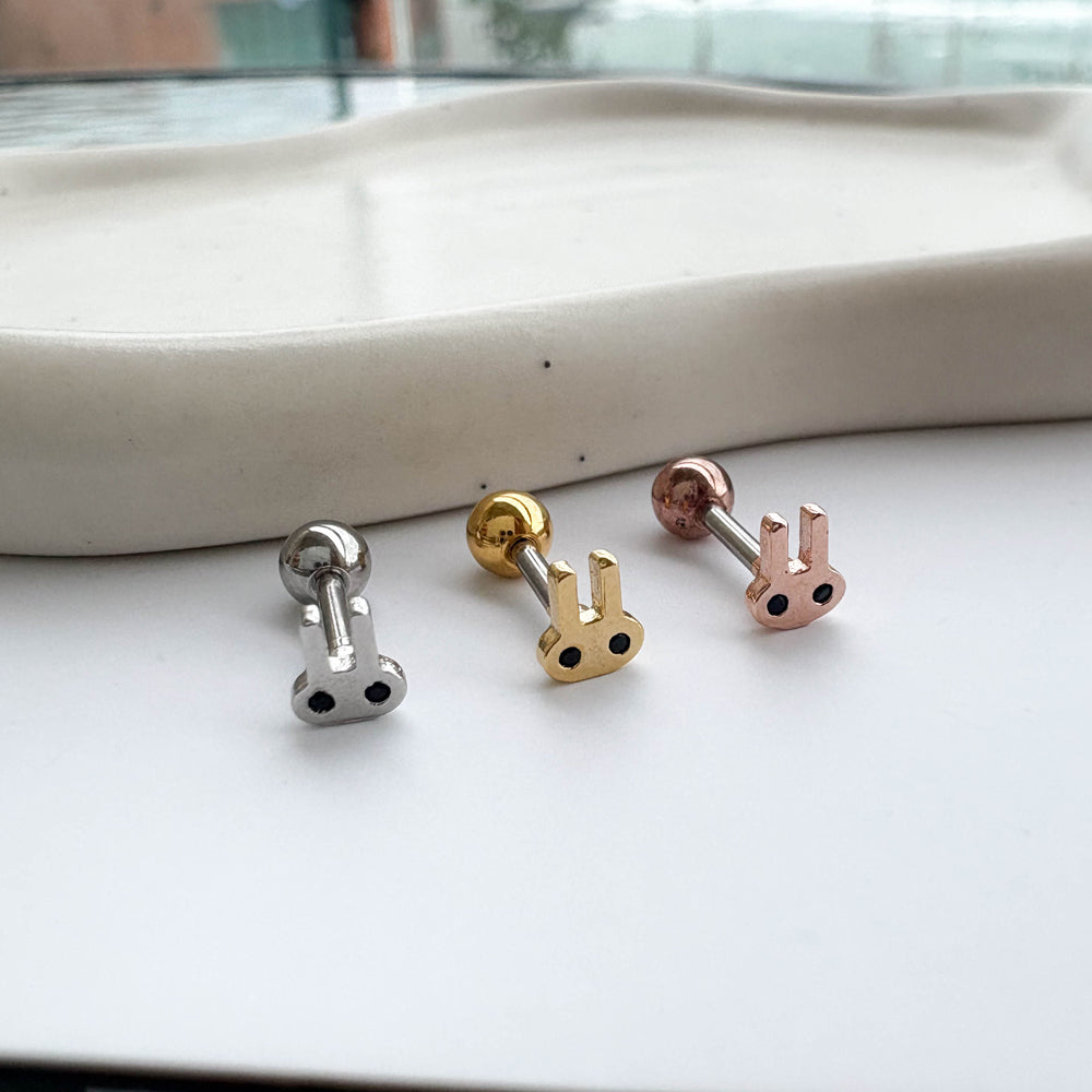 MN 144 ［サージカルステンレス］うさぎピアス