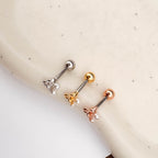 A5 246 [サージカルステンレス]　パールリボンピアス