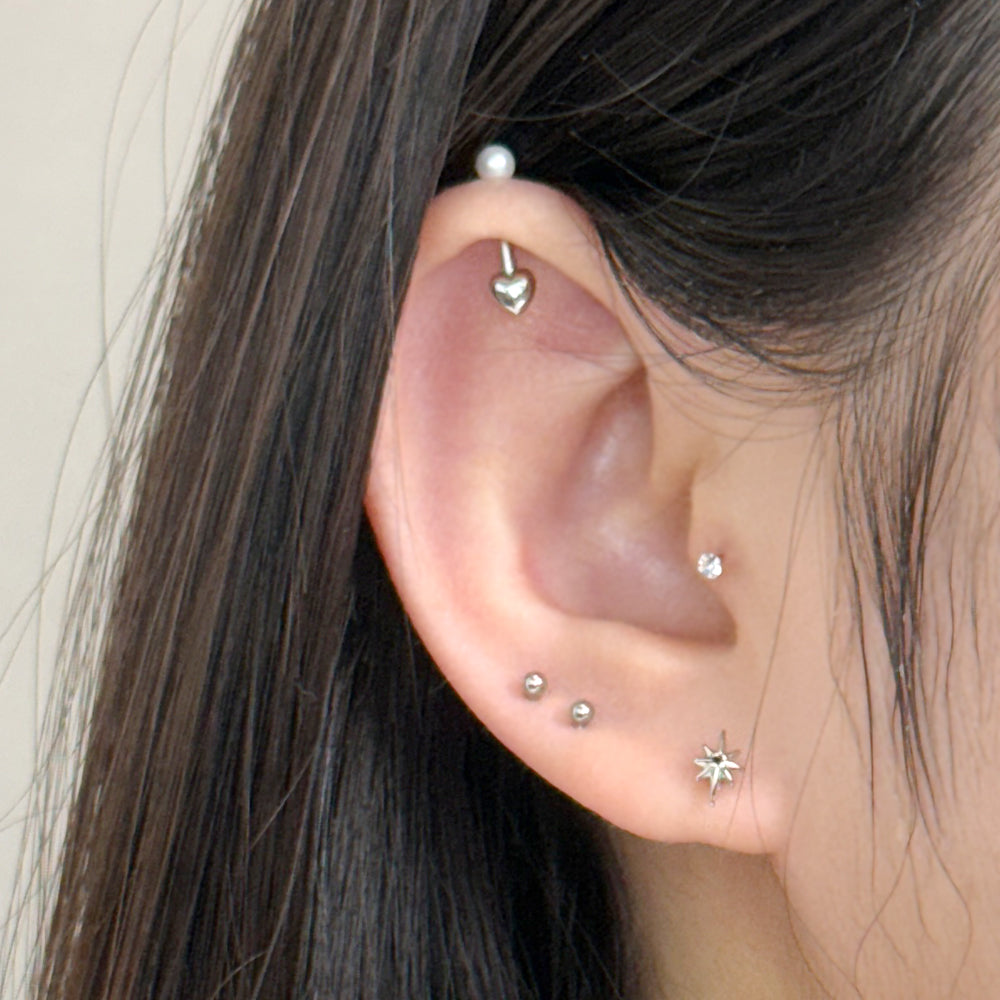 B3 015 ［サージカルステンレス］スターライトピアス