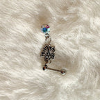 A2 248 ［サージカルステンレス］アンティーク蝶々ピアス