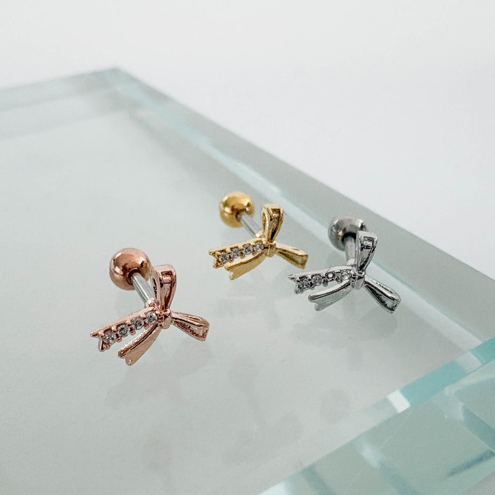 A5 298 ［サージカルステンレス］リボンピアス