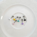 A8 203 ［サージカルステンレス］ポップカラー花ピアス