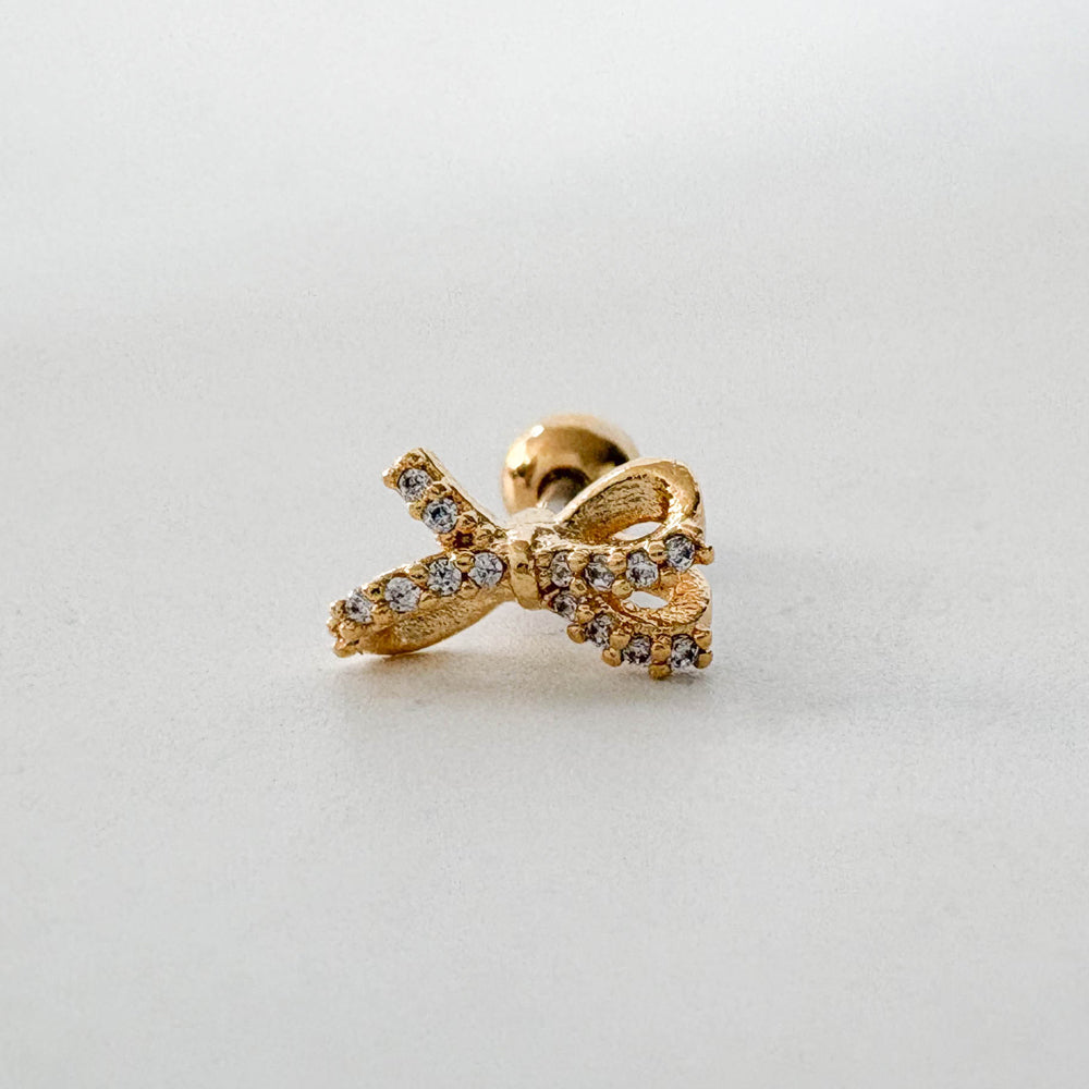 A8 292 ［サージカルステンレス］リボンピアス