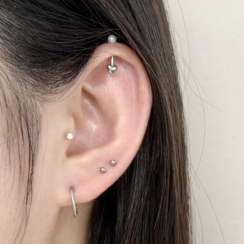 STS 017 ［サージカルステンレス］ツイストリングピアス