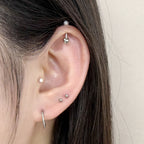 STS 017 ［サージカルステンレス］ツイストリングピアス