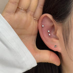 A2 184 ［サージカルステンレス］ストーン太陽ピアス