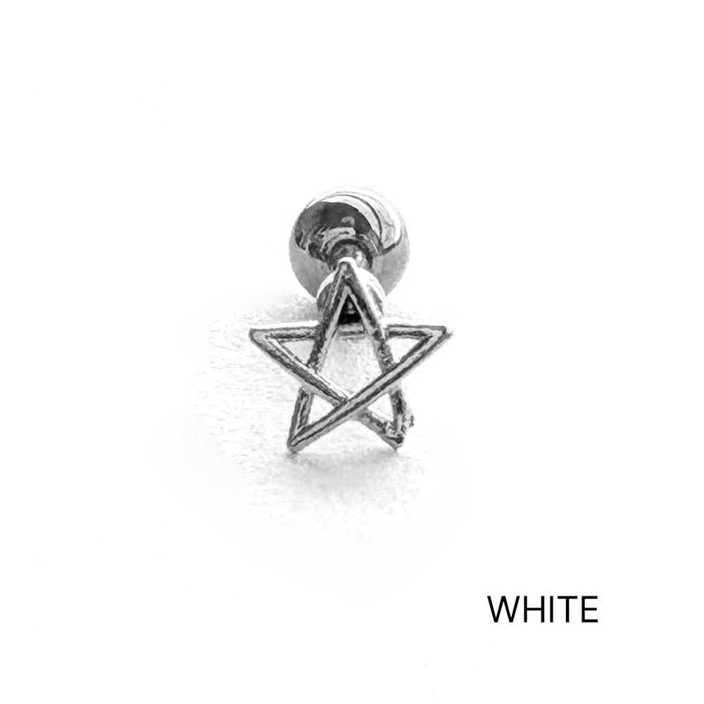 MN 175 ［サージカルステンレス］シンプル星ピアス