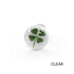 MK 085 ［サージカルステンレス］アクリルボールクローバーピアス