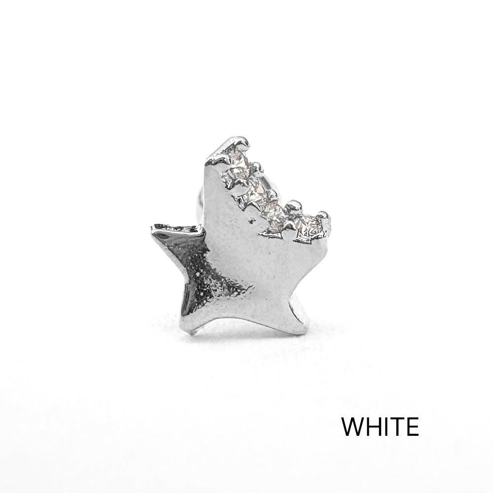 A5 296 ［サージカルステンレス］ストーン星ピアス