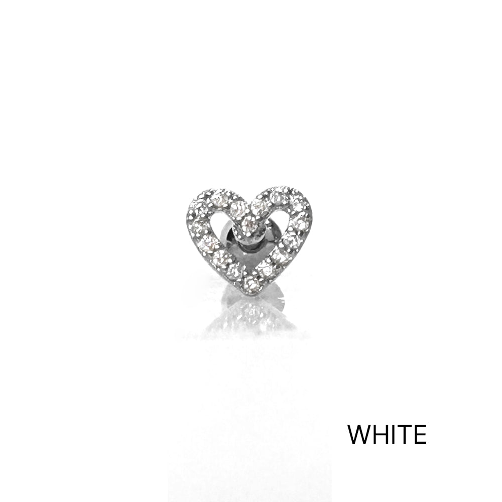 MN 085 ［サージカルステンレス］ラインハートキュービックピアス