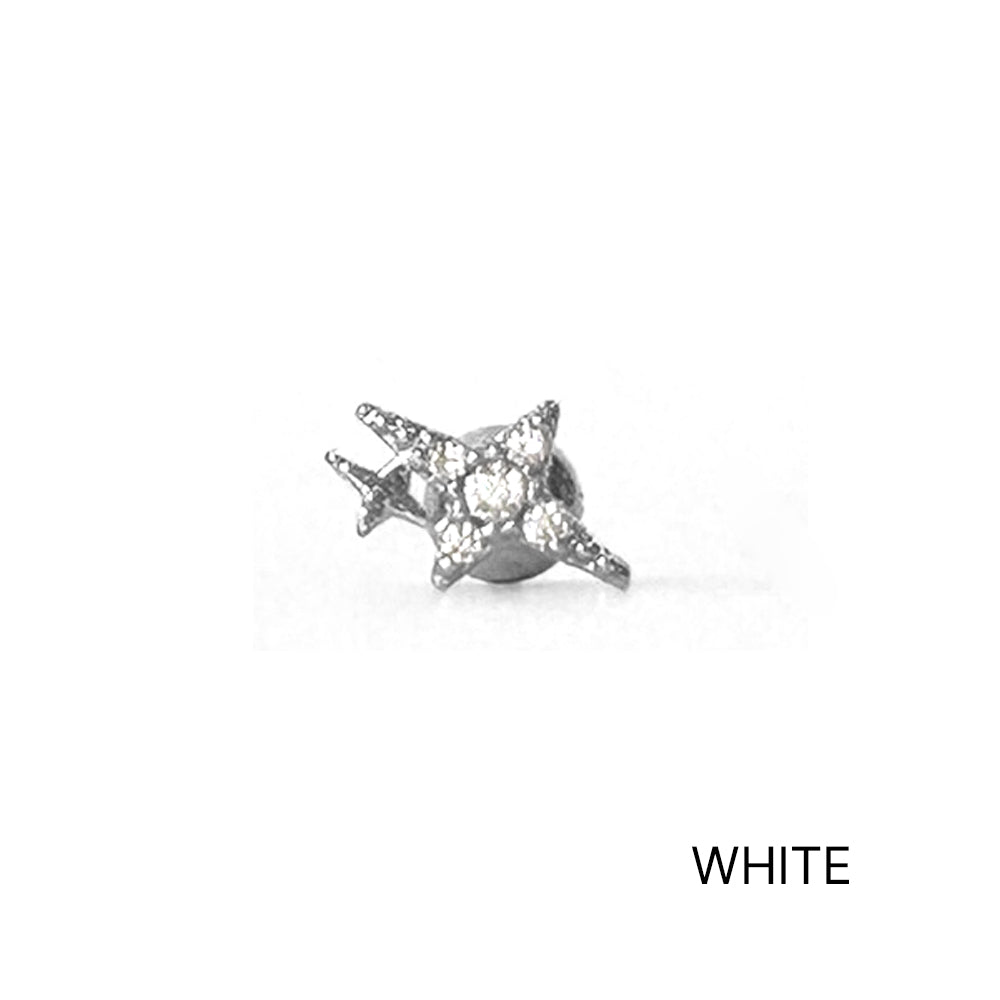 MN 177 ［サージカルステンレス］星×天の川ピアス