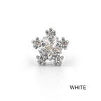 MN 066 ［サージカルステンレス］キュービック花＆星ピアス