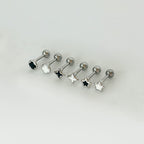 A5 267 ［サージカルステンレス］四角＆丸＆星ピアス