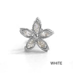 MN 016 ［サージカルステンレス］キュービックフラワーピアス