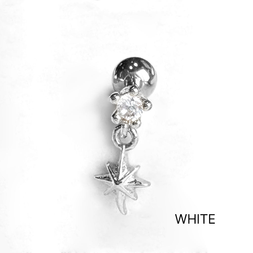 MP 154 ［サージカルステンレス］キュービック星ピアス