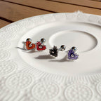 A5 279 ［サージカルステンレス］ハートスパイダーピアス