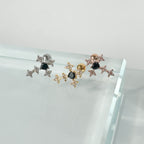 A5 262 ［サージカルステンレス］ゴージャスストーン十字架ピアス