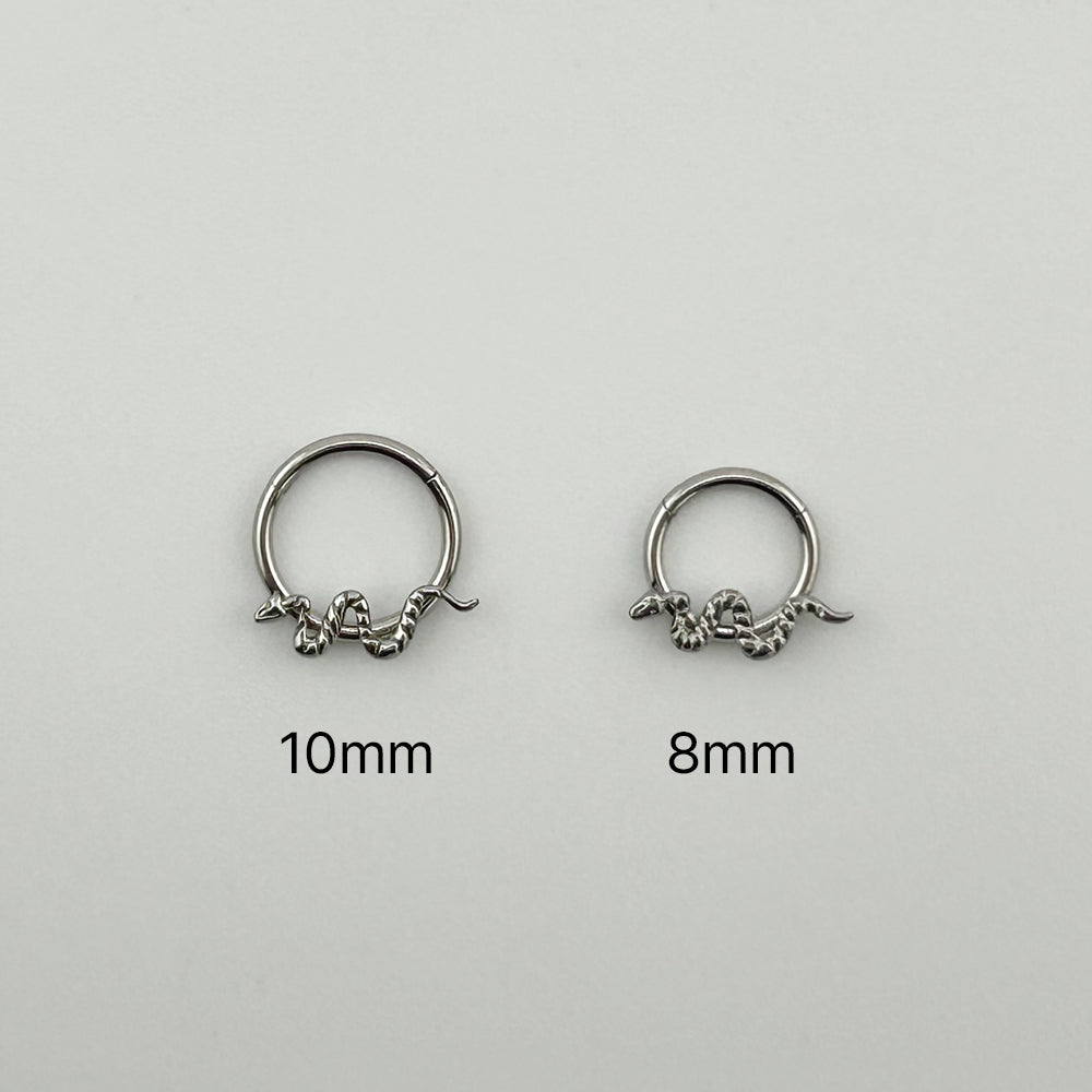 STS 031 ［サージカルステンレス］蛇リングピアス