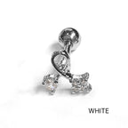 MP 161 ［サージカルステンレス］クリアキュービックピアス