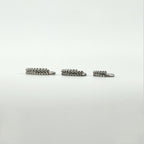 STS 107 [サージカルステンレス] ストーン二重リングピアス