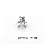 MS 062 　［サージカルキュービック］ストーンベアピアス